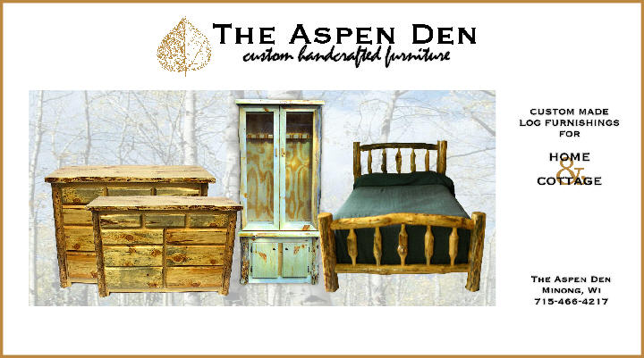 The Aspen Den - Custom Made Log Furnishings